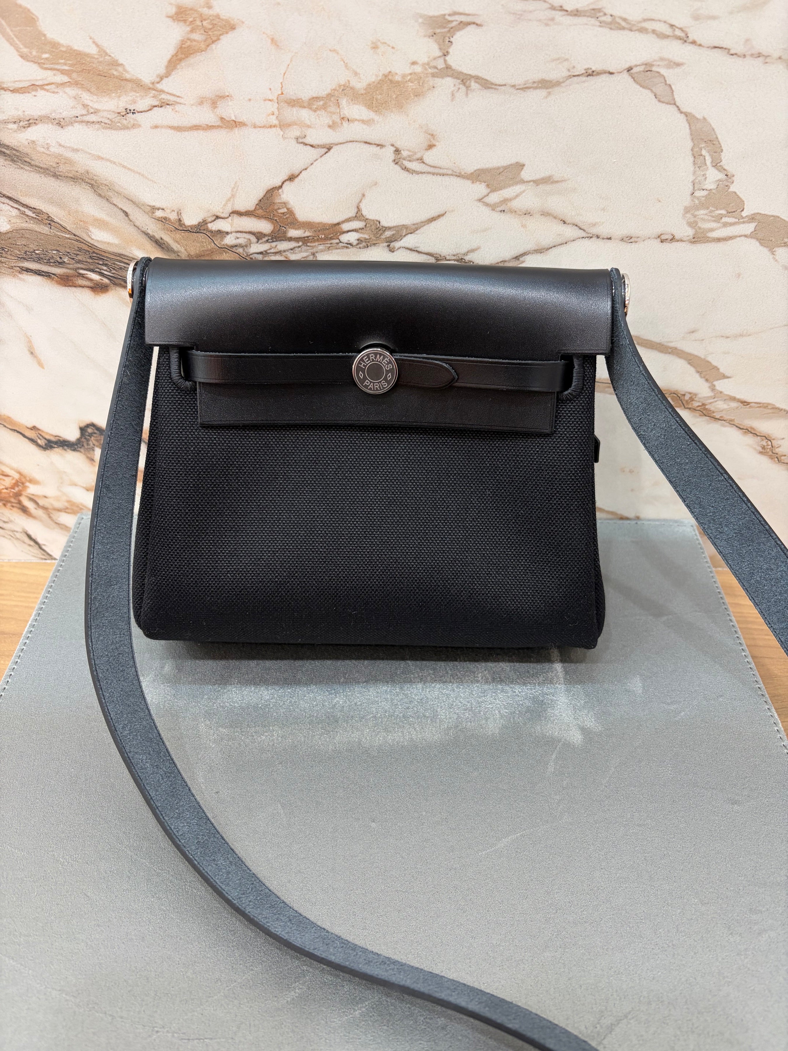 N/A Handbag Herbag Zip RT 20 Military Canvas nior/noir