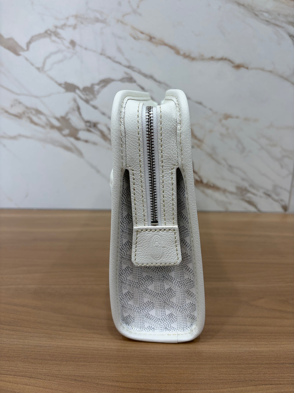 Goyard White Jouvence PM Toiletry Bag
