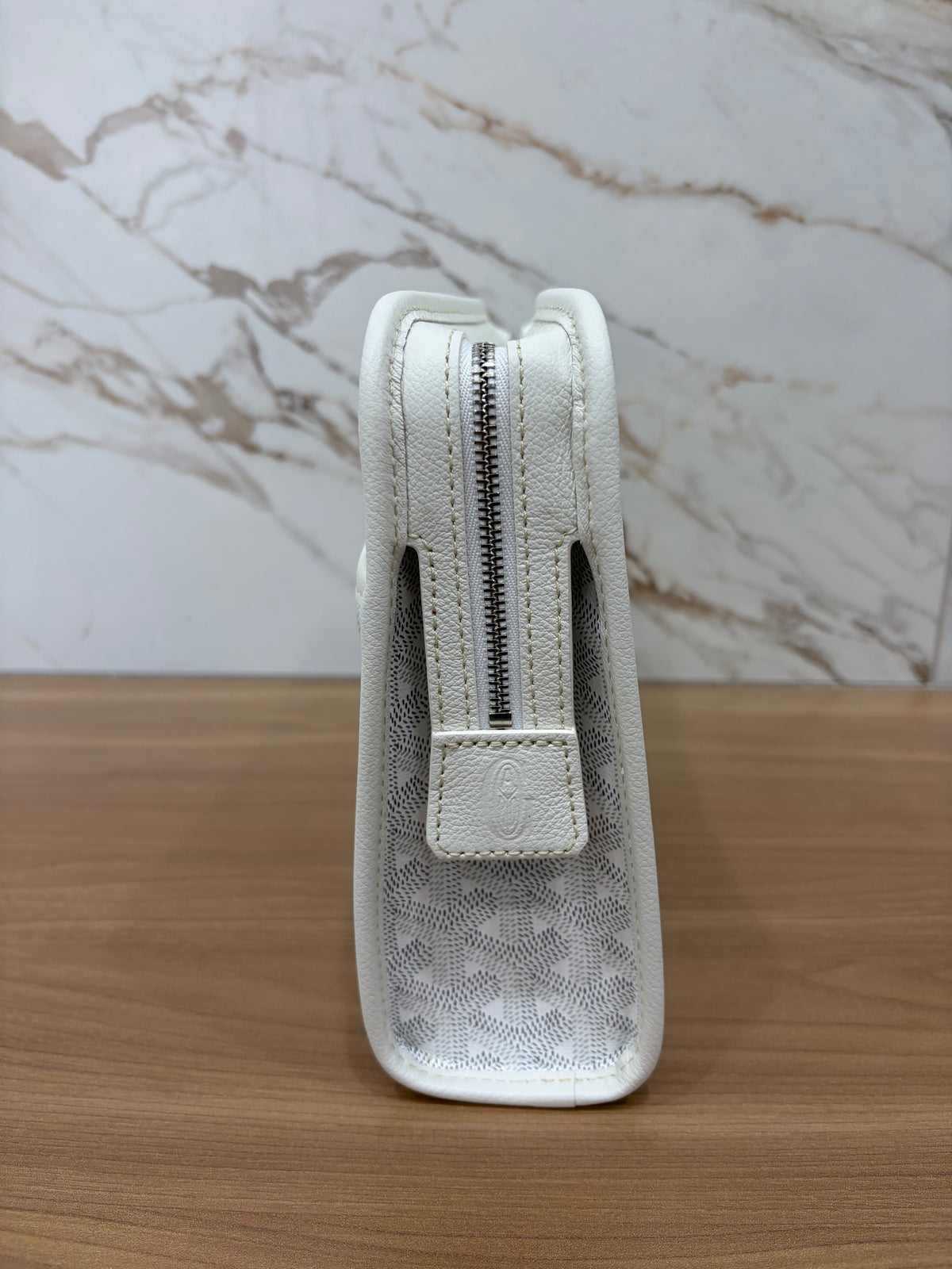 Goyard White Jouvence PM Toiletry Bag