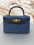 N/A HERMES KELLY 2O BLUE / BLACK