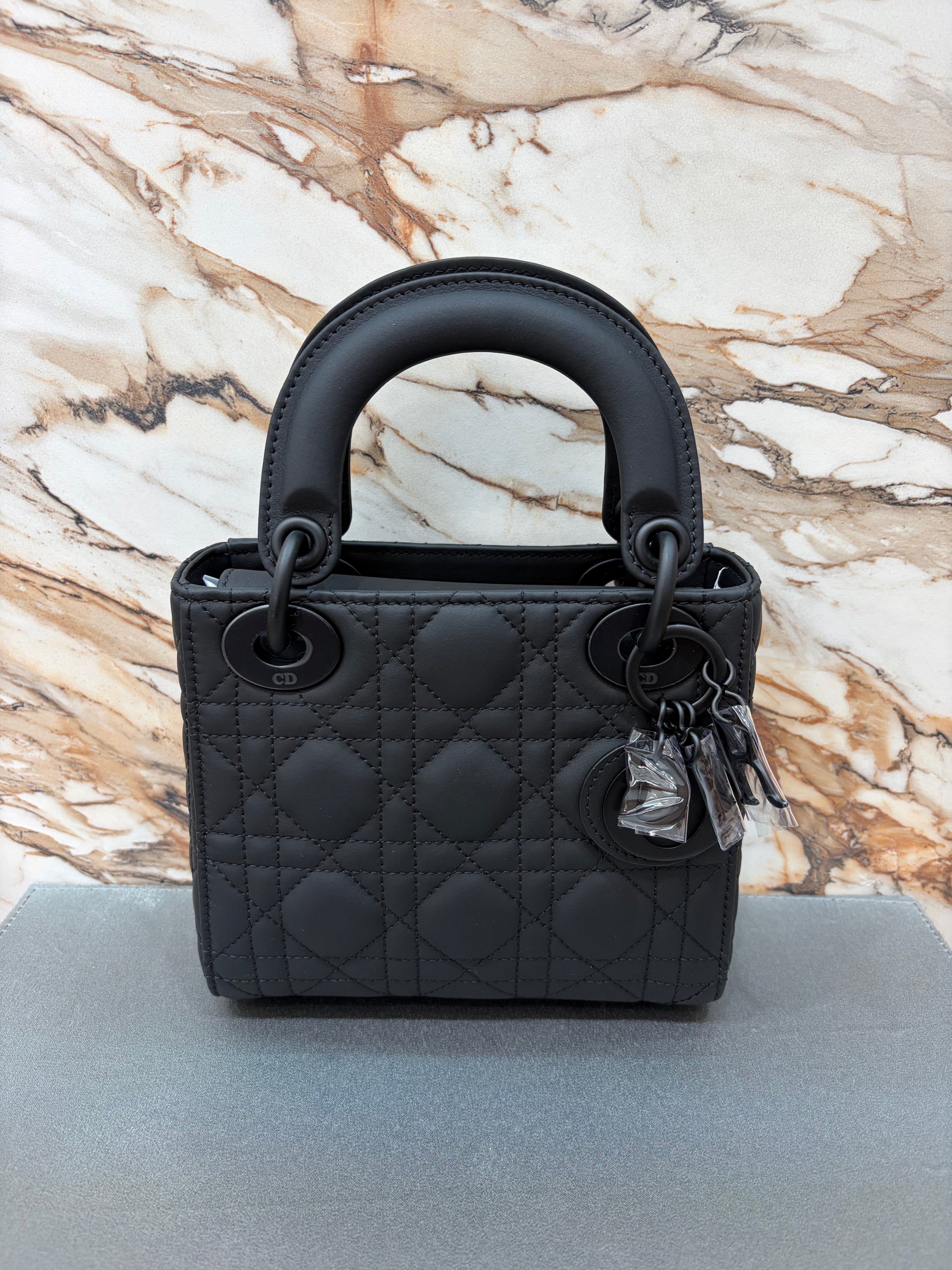 N/A Dior Mini Lady Matte Black