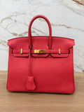 N/A Hermes Birkin 25 Rouge Pivoine