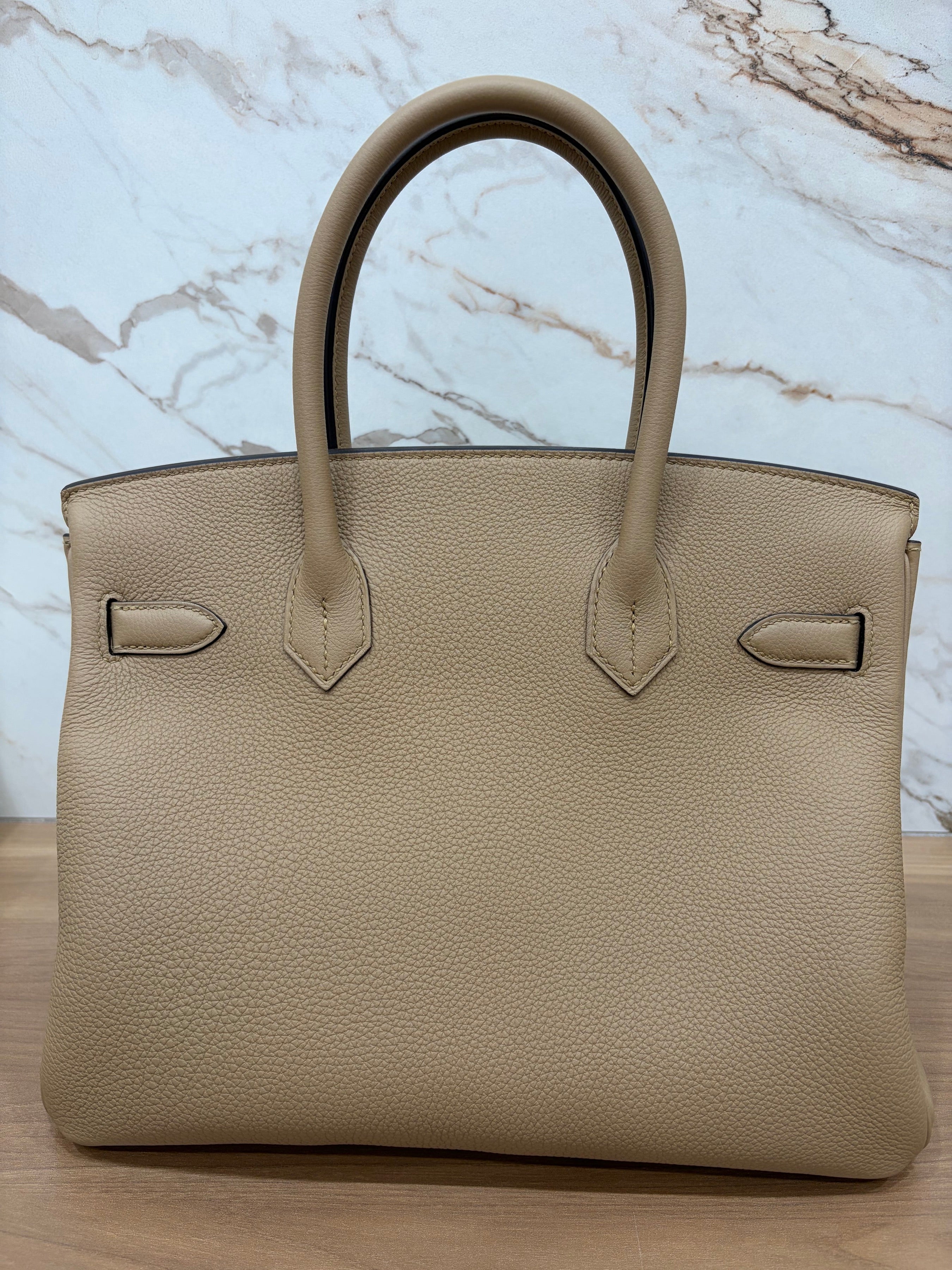 N/A Hermes Birkin 30 Togo Calfskin Poussie