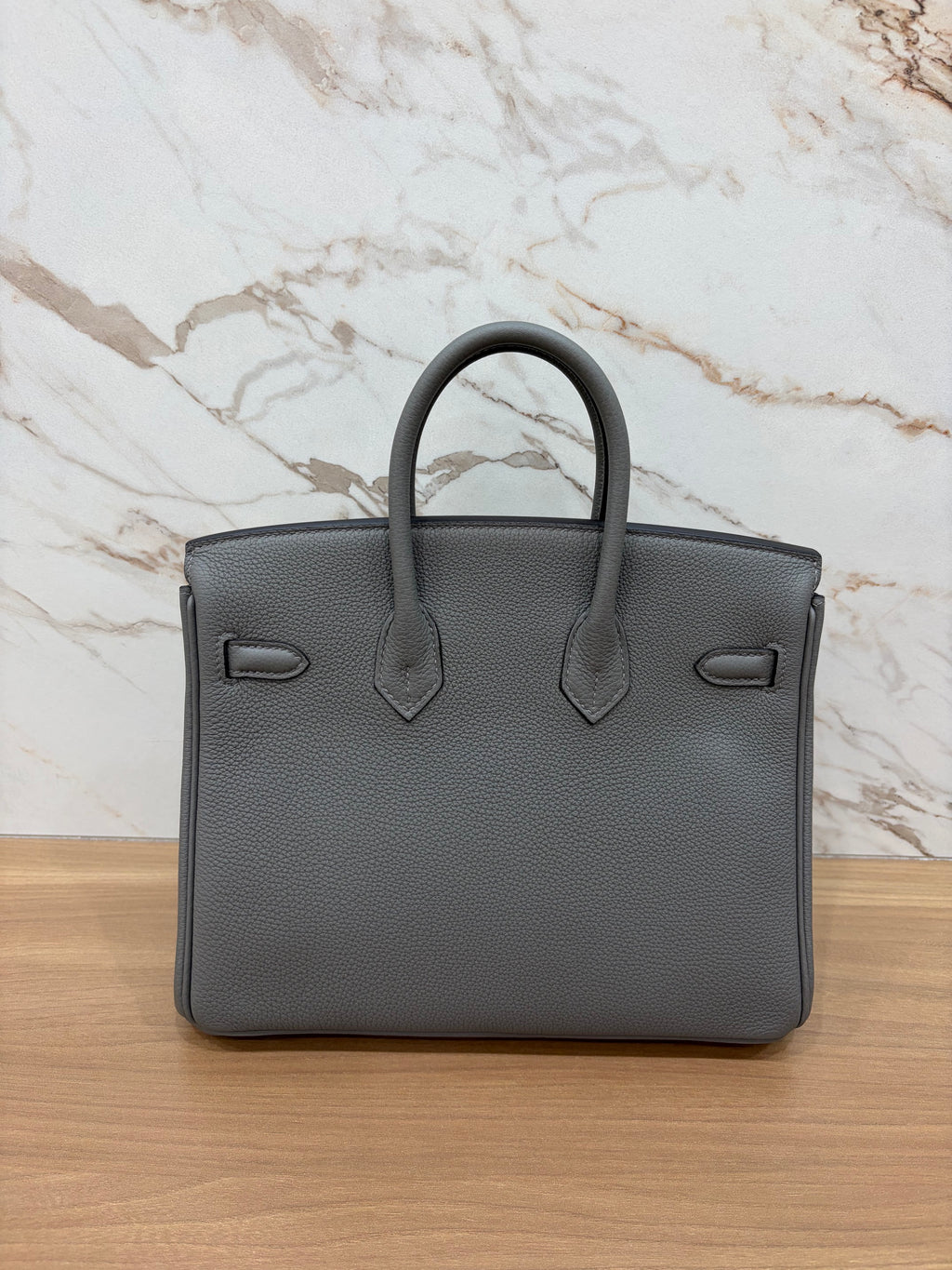 N/A Birkin 25 Gris Etain Permabrass 2024