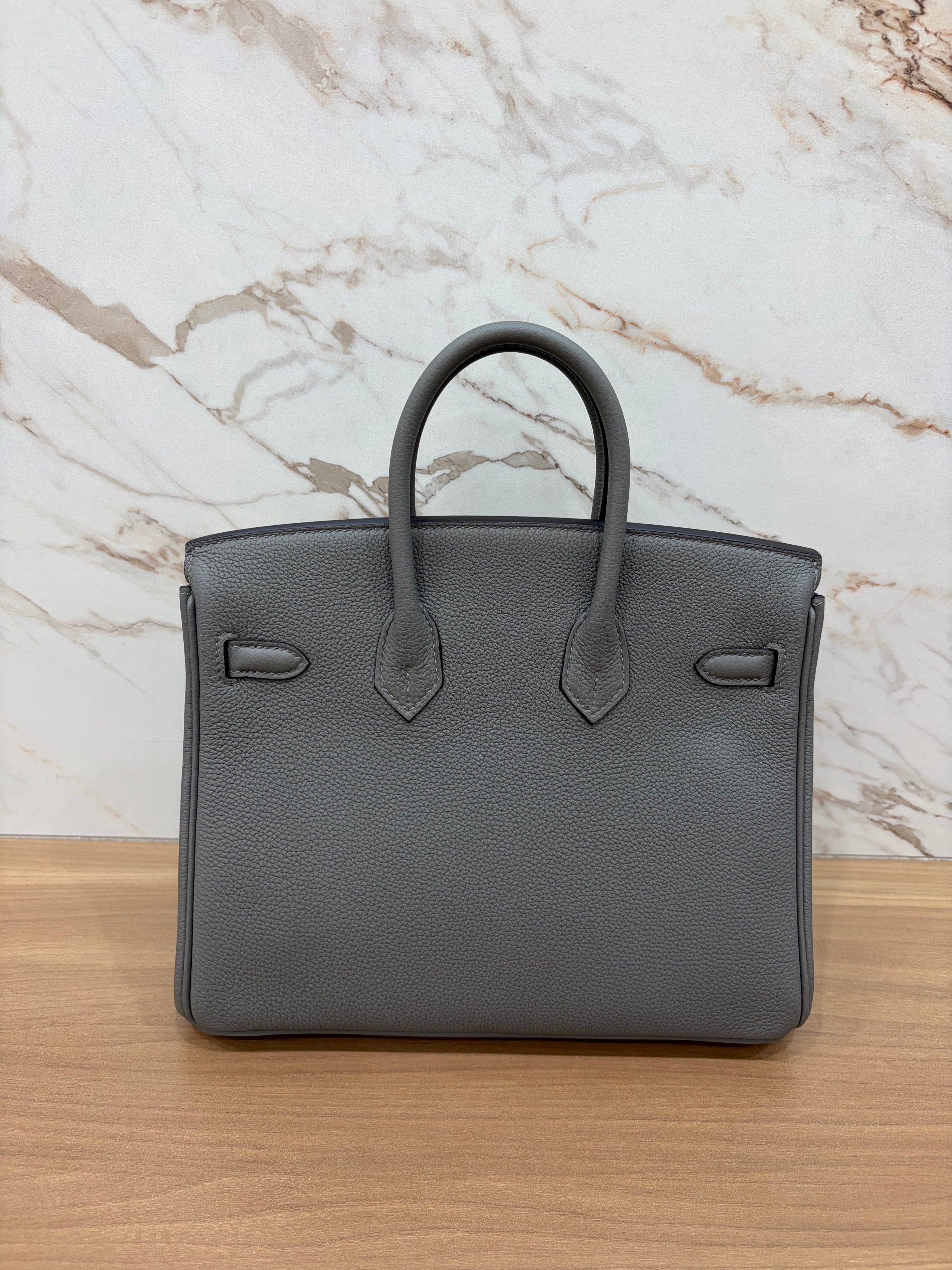 N/A Birkin 25 Gris Etain Permabrass 2024