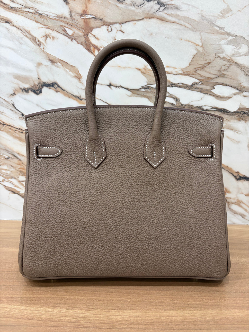N/A  Hermès Birkin 25 Etoupe Togo Gold Hardware