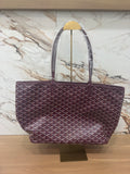 N/A Goyard Artois MM Burgundy