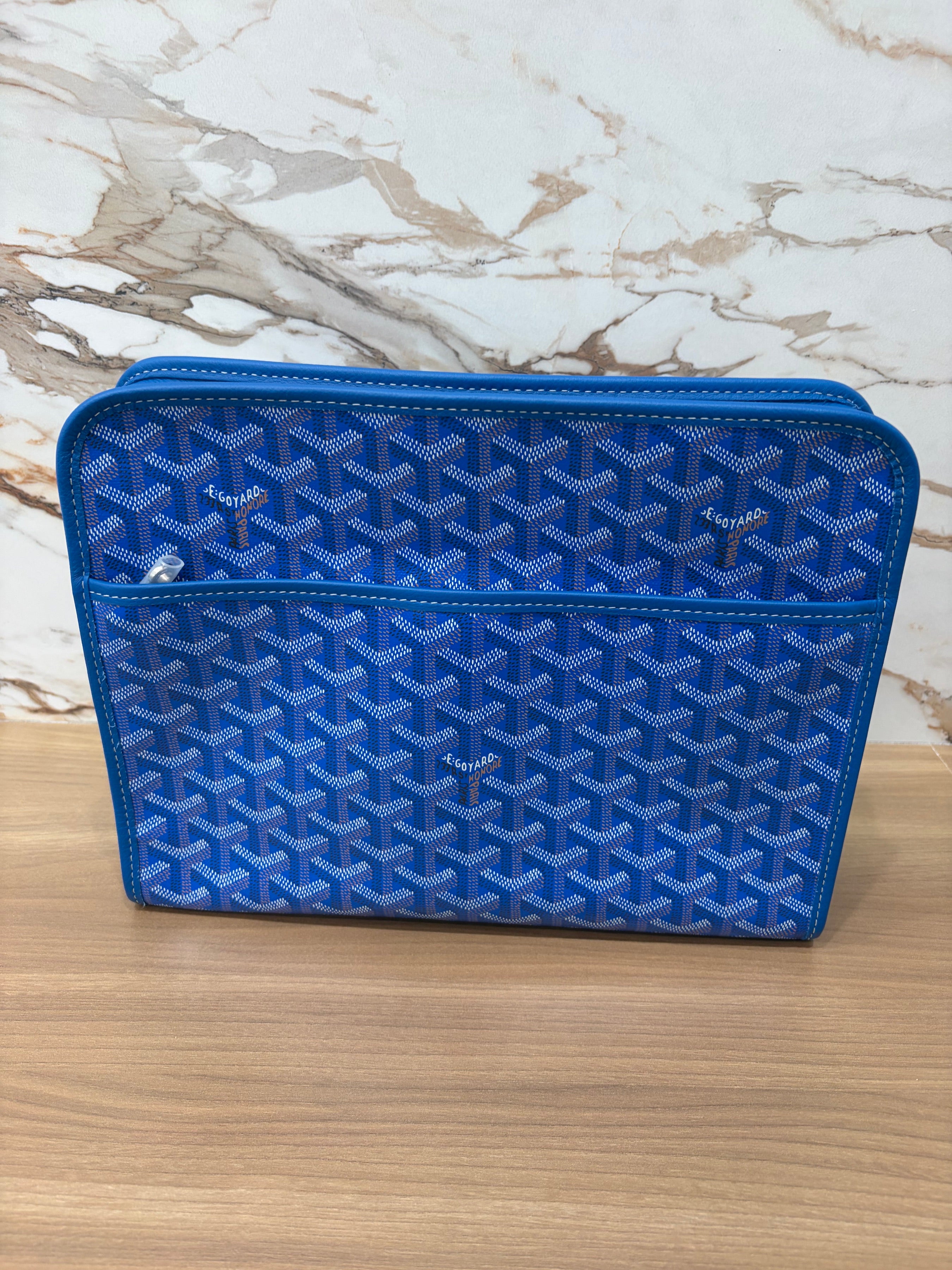 Goyard Blue Jouvence GM Toiletry Bag × 1