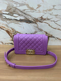 N/A CHANEL BOY BAG PURPLE