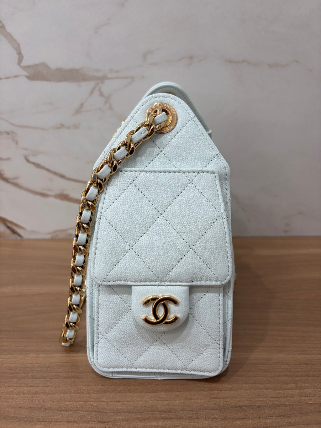 N/A Chanel Mini 25 Hobo Bag Light Blue