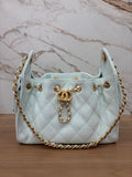 N/A Chanel Mini 25 Hobo Bag Light Blue