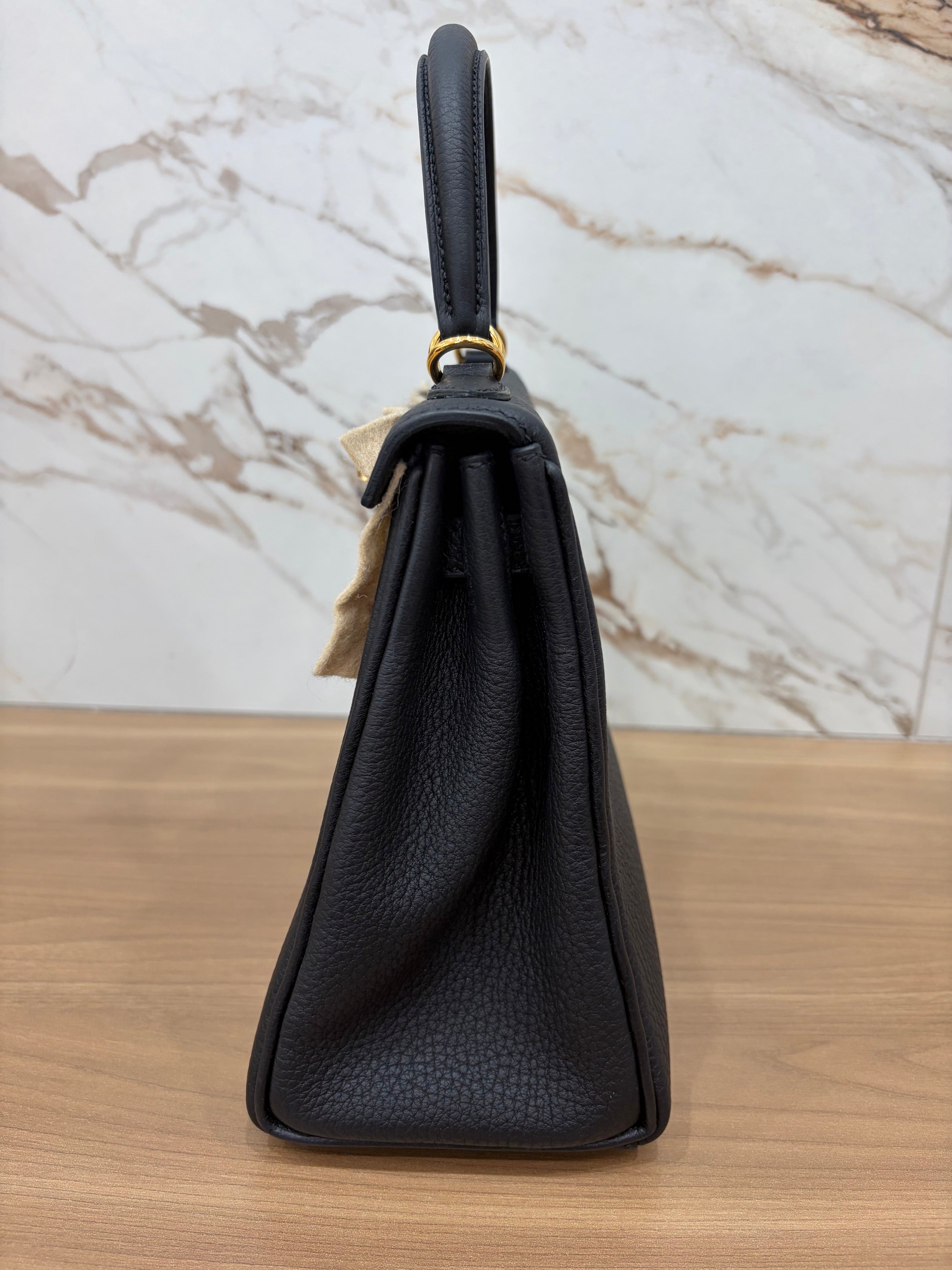 N/A Hermes Kelly 25 Togo Black