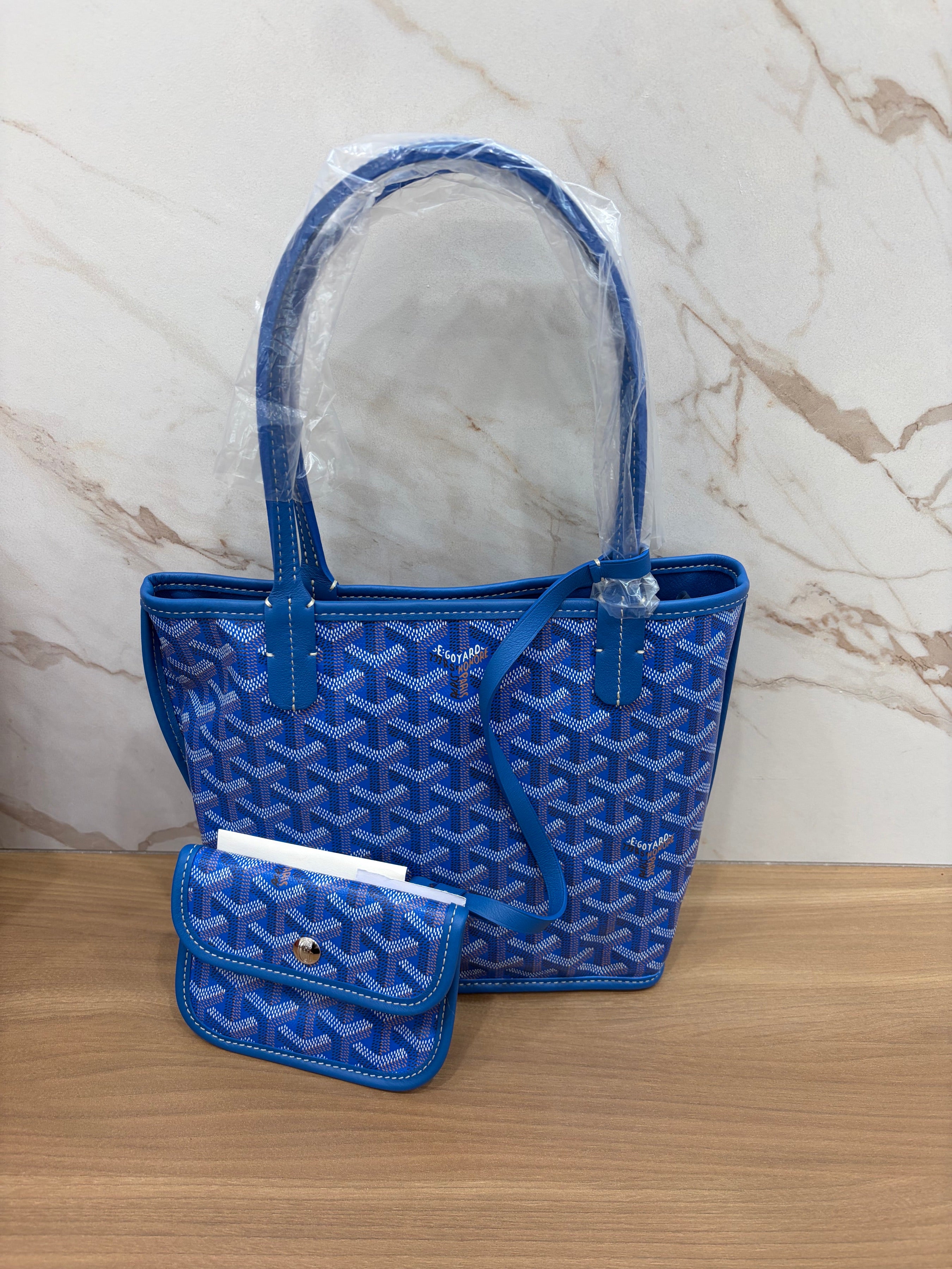 N/A Goyard Blue Anjou
