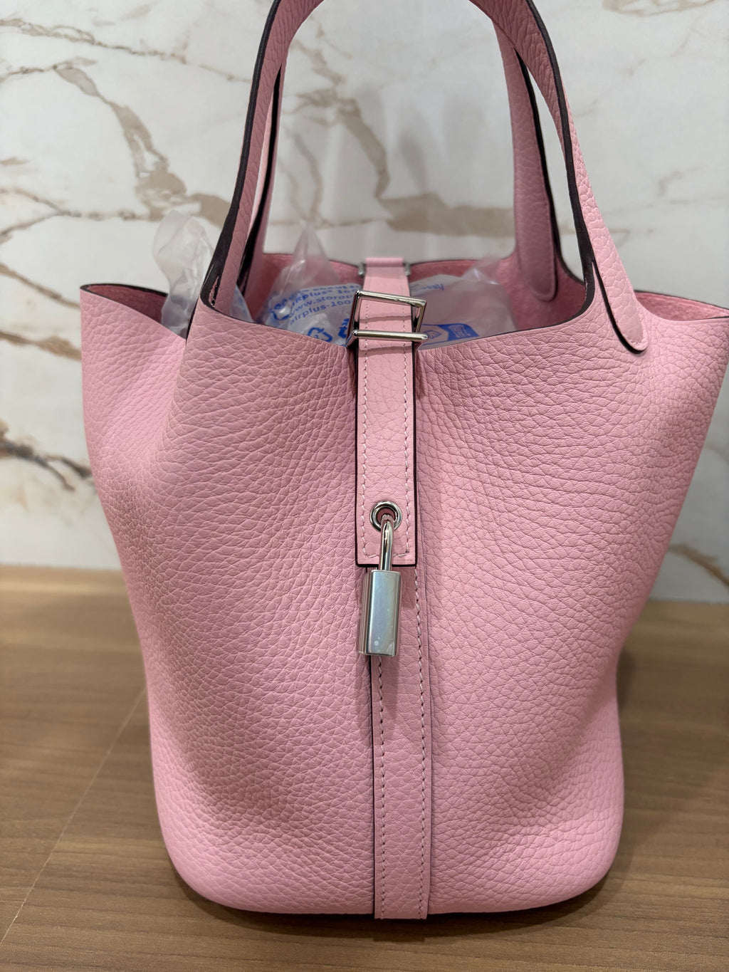 N/A Hermes Picotin Lock 18 Rose Sakura Togo