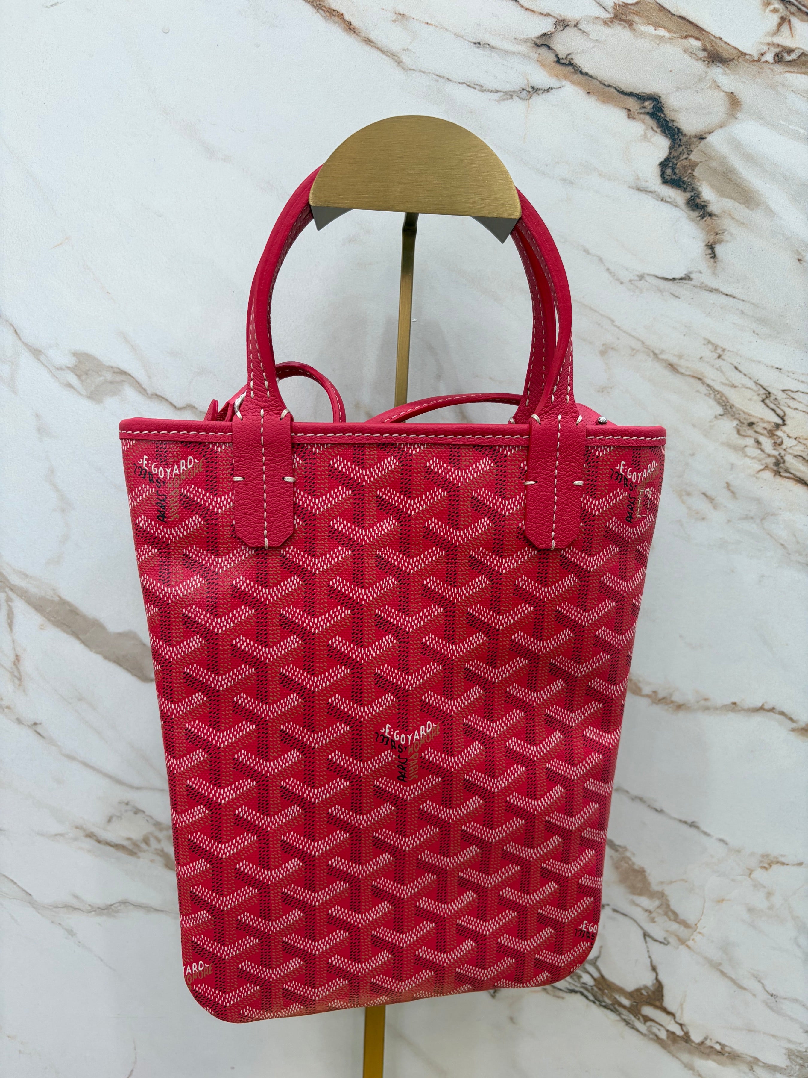 N/A Goyard Le Jardin Poitiers Tote PM Fuchsia