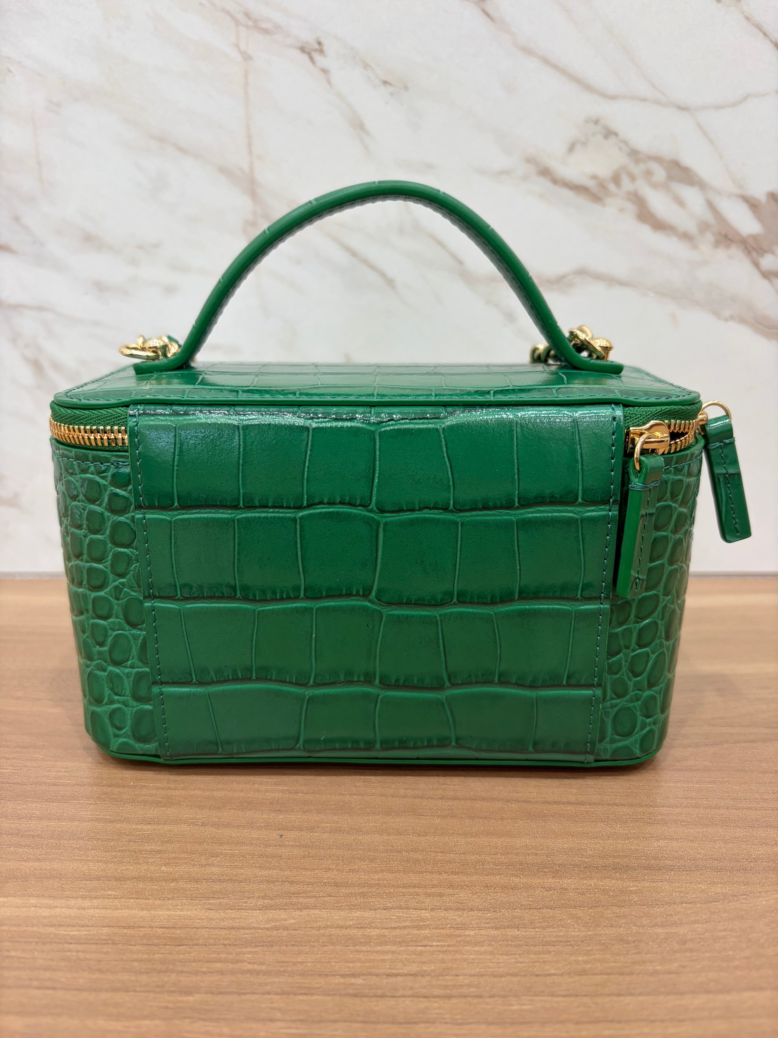 N/A Chanel Vanity with Chain- Crocodile Calfskin