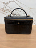 N/A Chanel Crocodile Calfskin Vanity with Chain