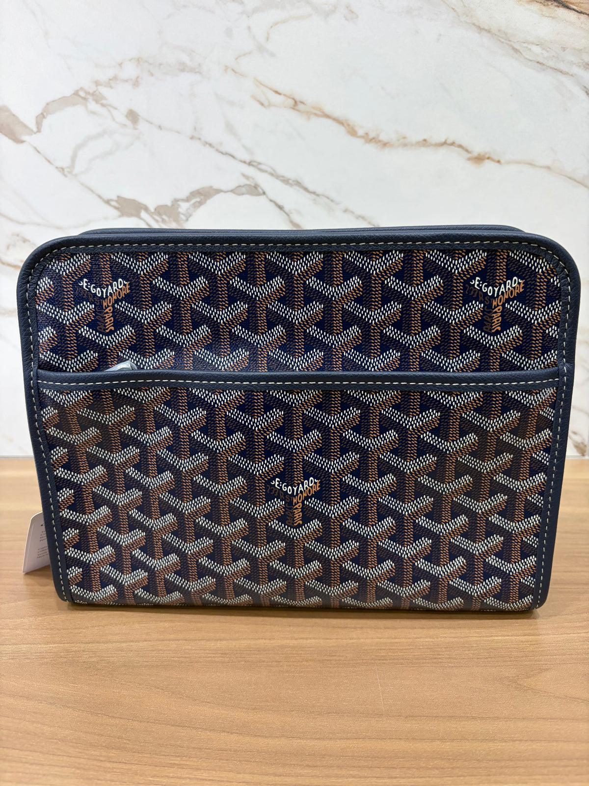 Goyard Navy Blue Jouvence PM Toiletry Bag