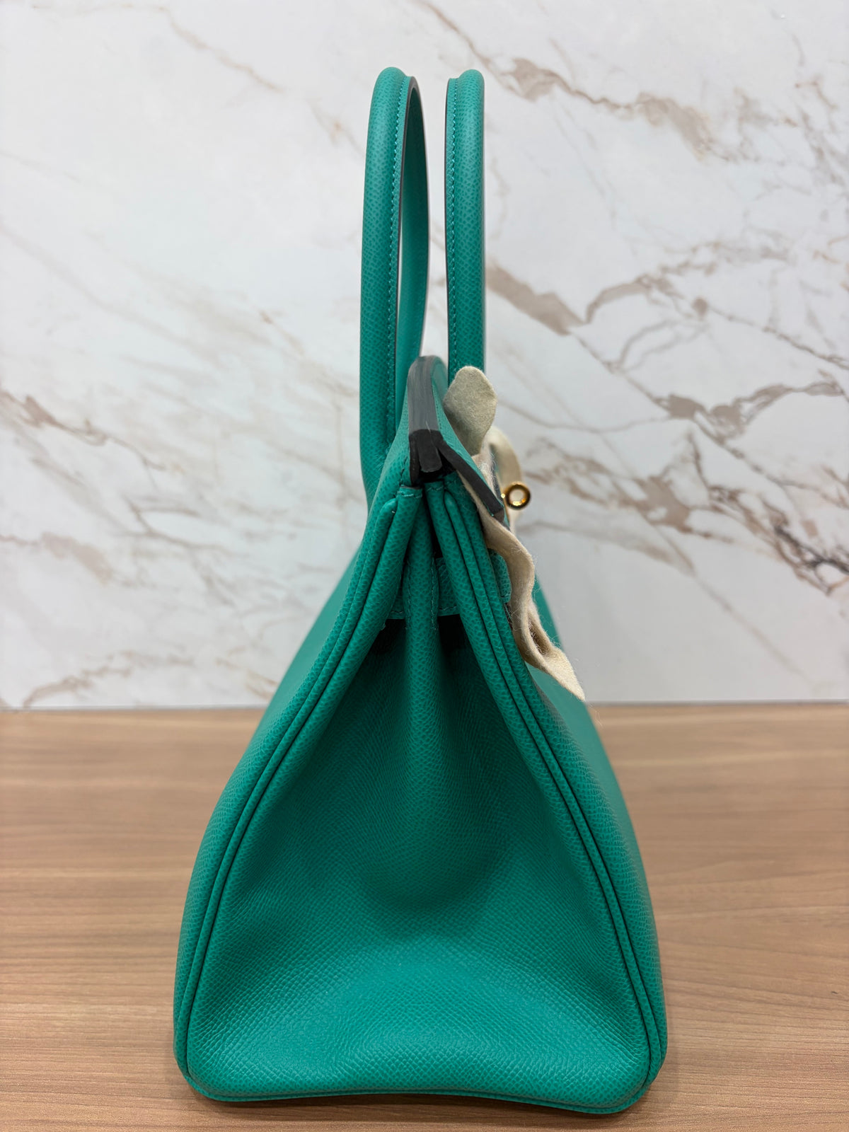 Hermes Birkin 30 Epsom Vert Jade Gold Hardware