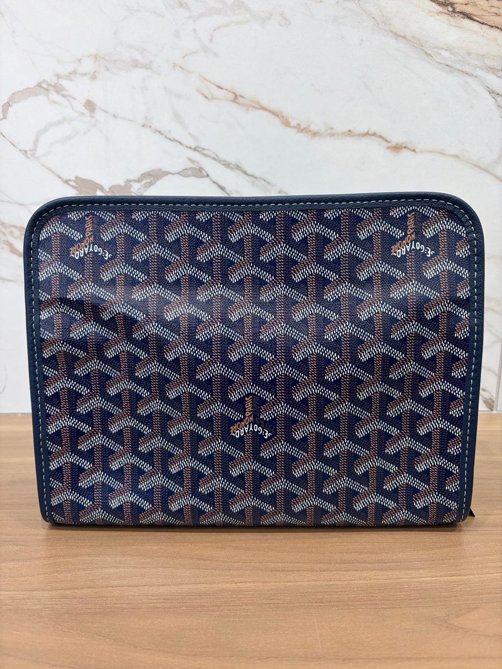 Goyard Navy Blue Jouvence PM Toiletry Bag