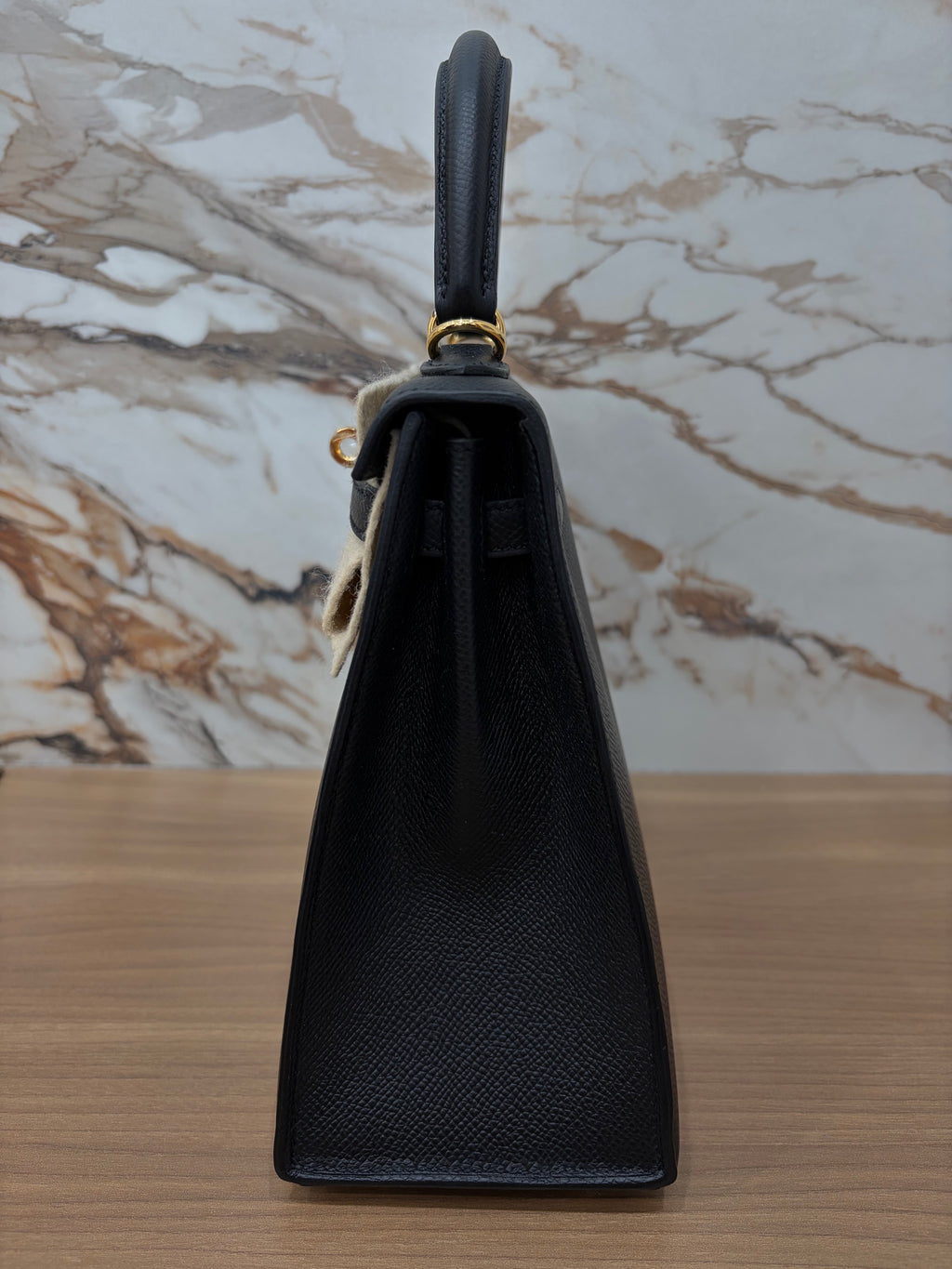 N/A Hermes Kelly 25 Sellier Epsom Black