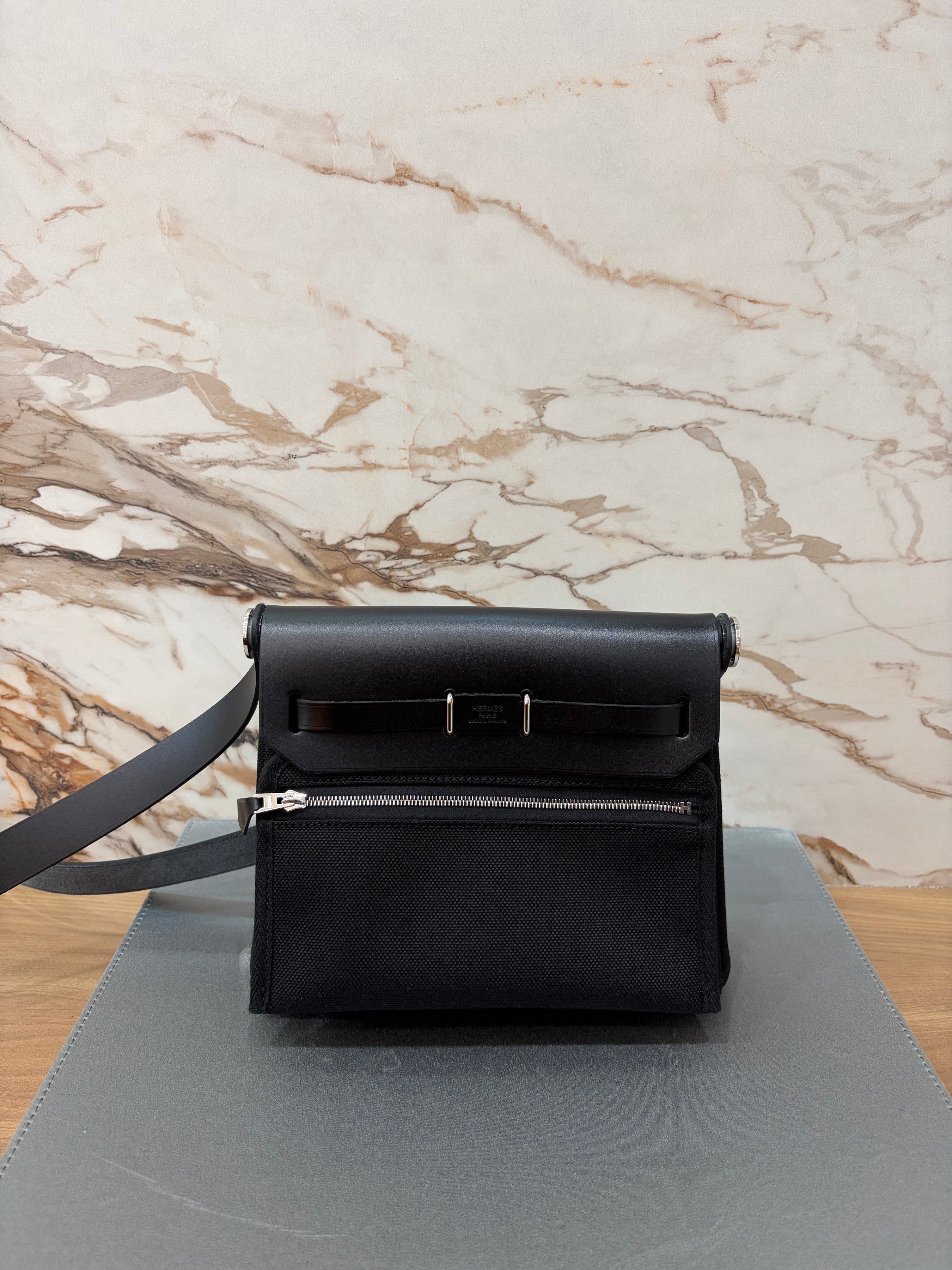 N/A Handbag Herbag Zip RT 20 Military Canvas nior/noir