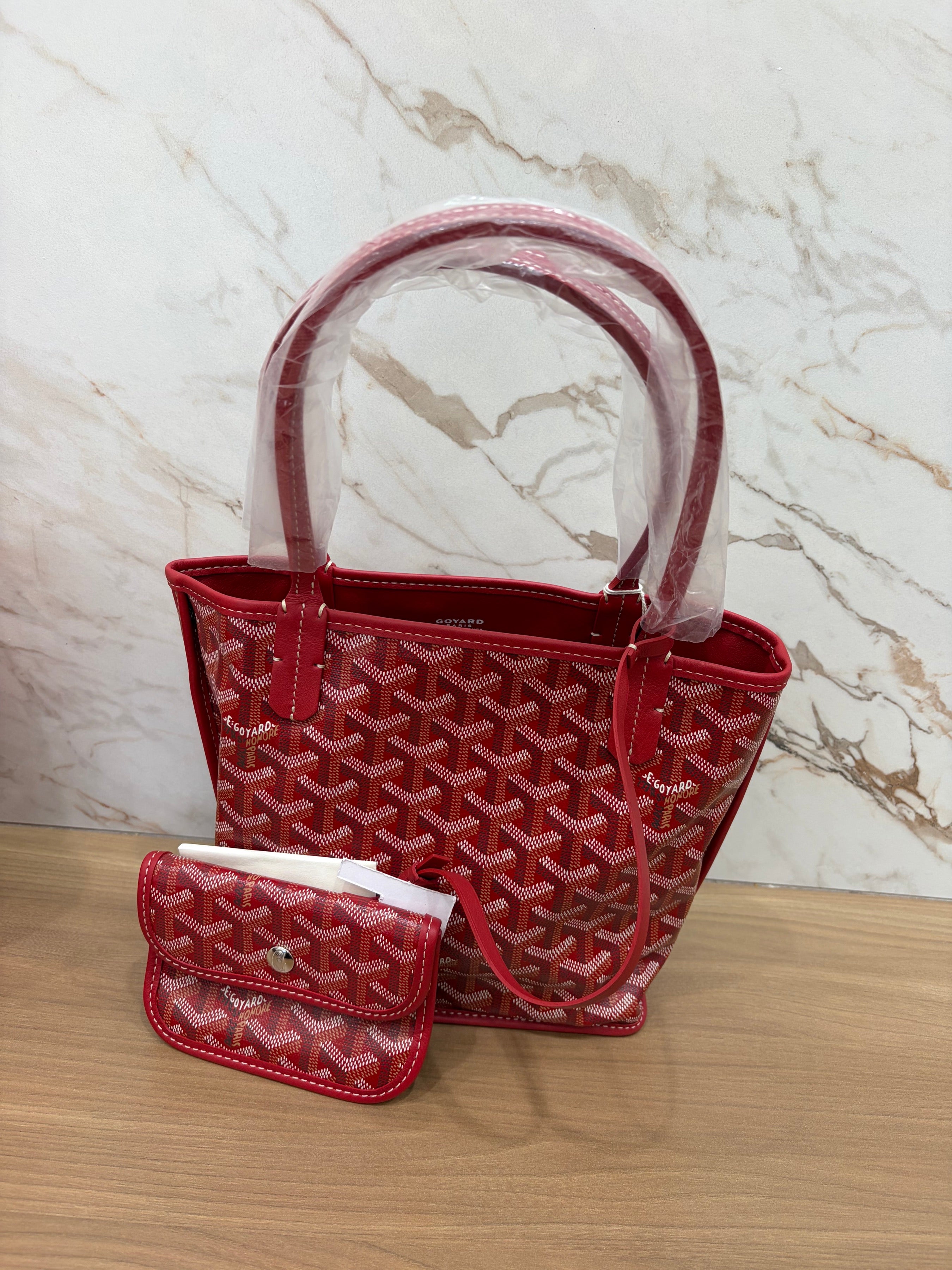 N/A Goyard Red Anjou