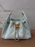 N/A Chanel Mini 25 Hobo Bag Light Blue
