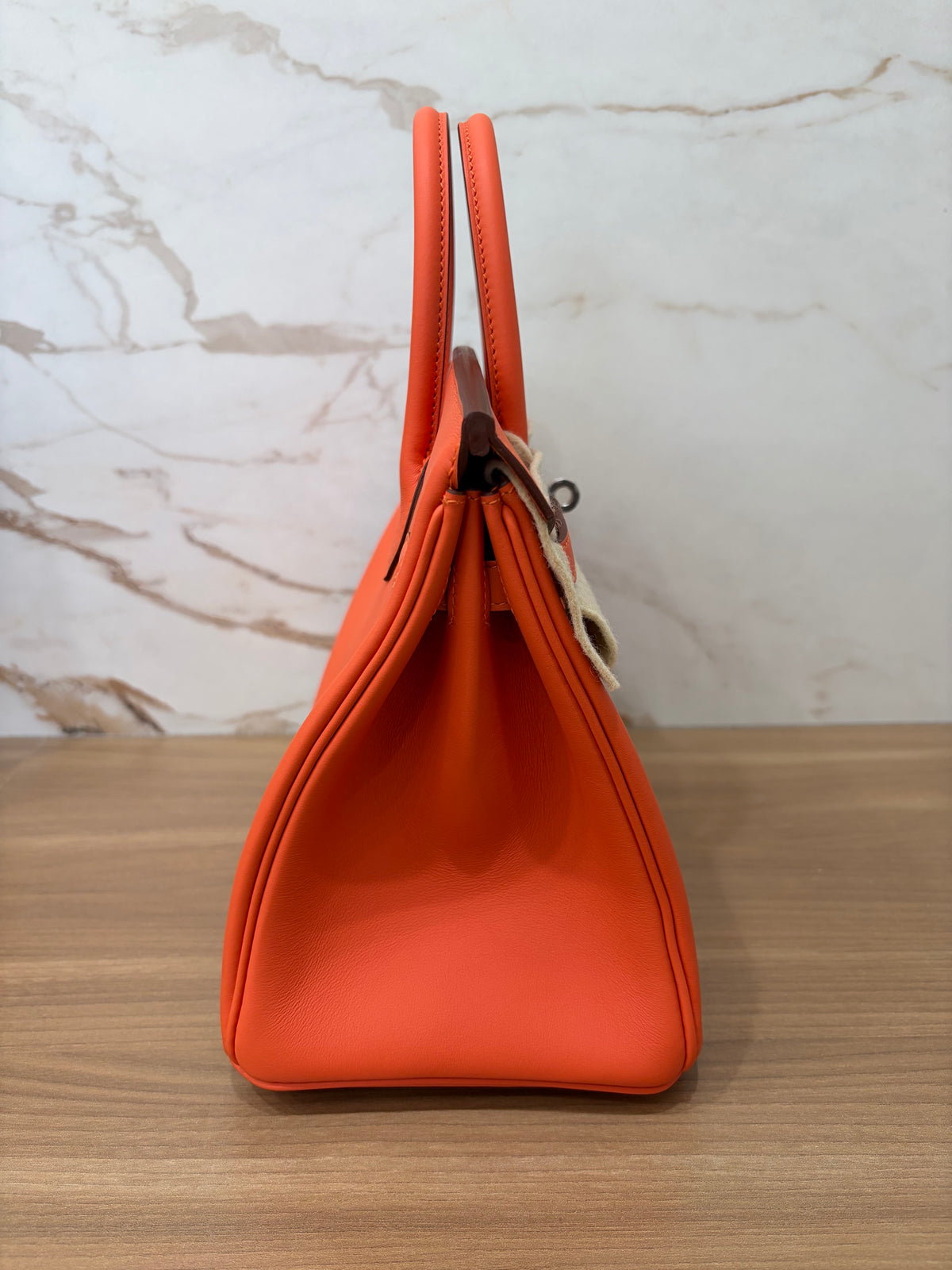 N/A Hermes Swift Birkin 25 Orange