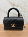 N/A Chanel Mini Flap Bag With Top Handle