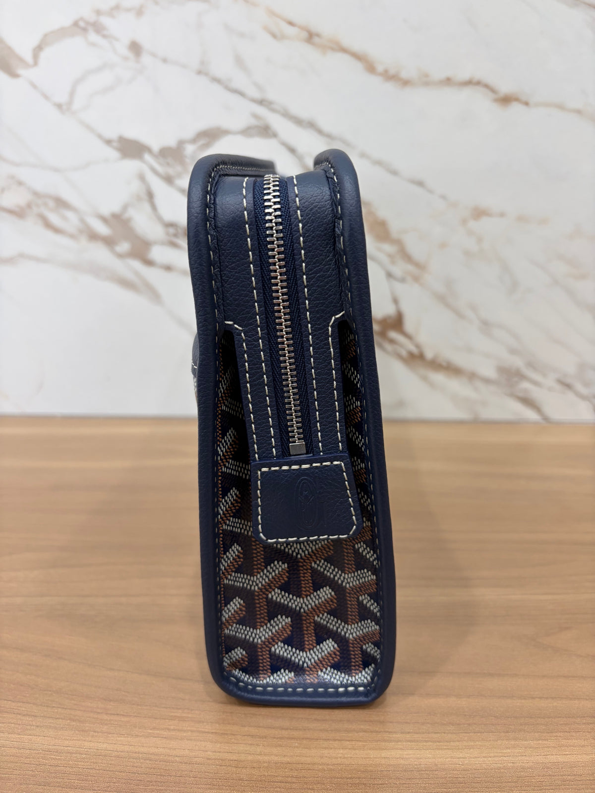 Goyard Navy Blue Jouvence PM Toiletry Bag