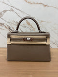 N/A Hermes Mini Kelly Etoupe Epsom