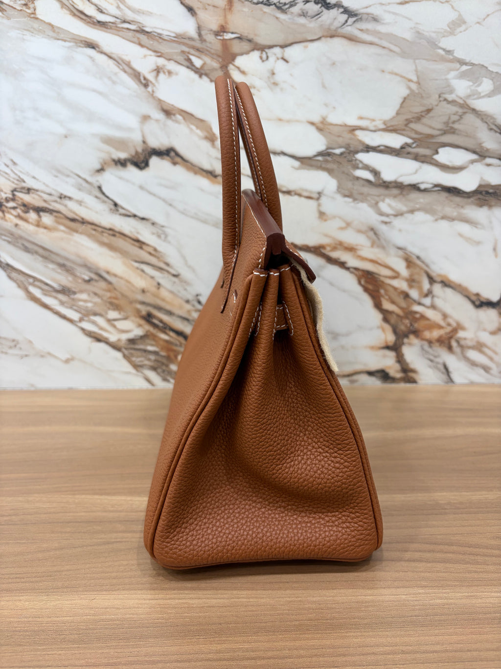 N/A Hermès Birkin 25 Gold Togo Palladium Hardware