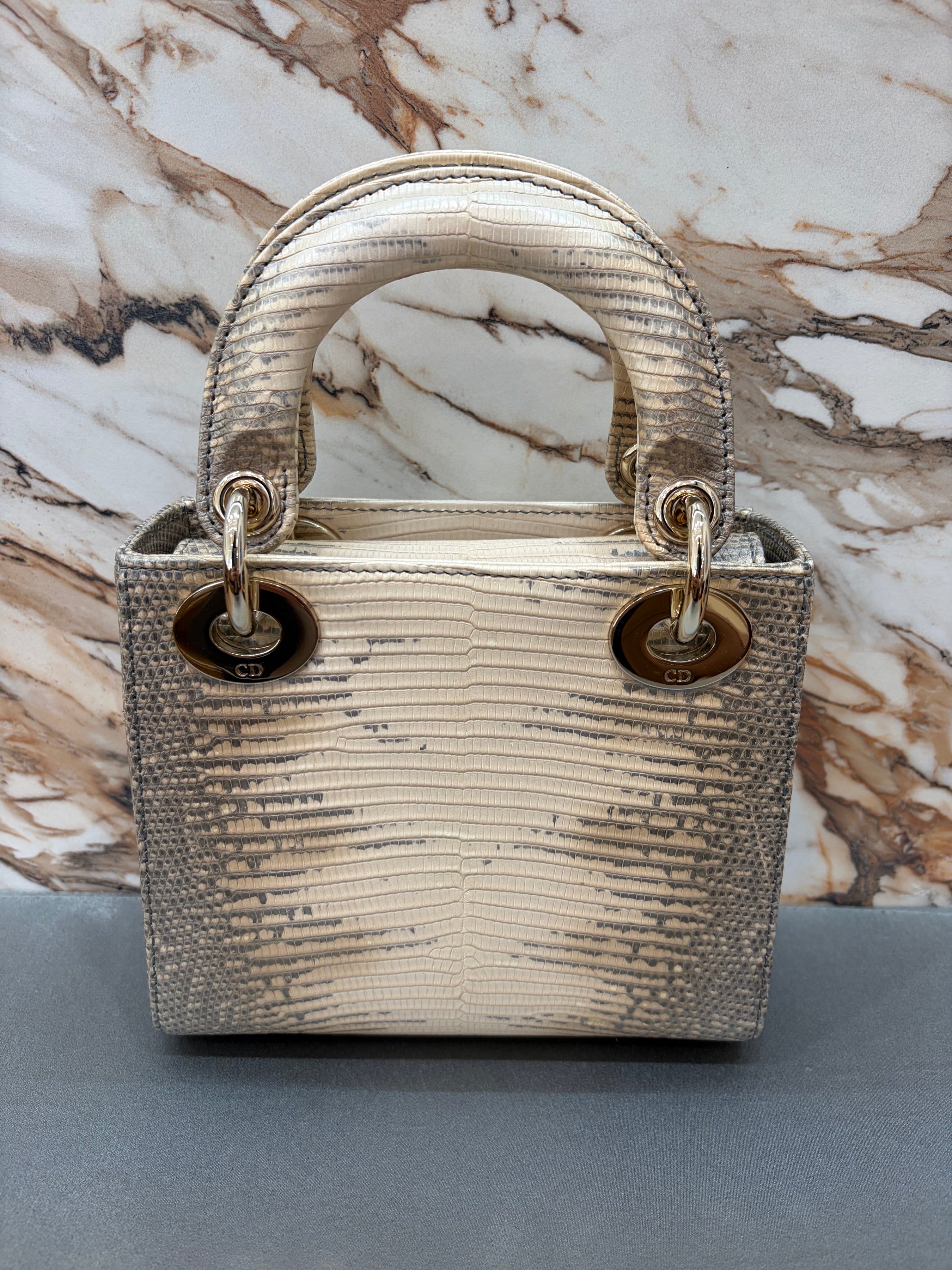 N/A Dior Mini Lady Lizard